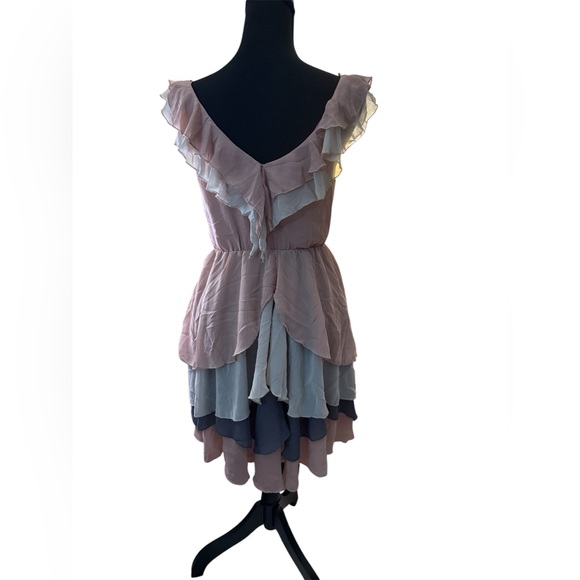 Ark & Co Pink and Cream Ruffled Sundress - Picture 5 of 8